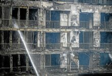 إنتهاء عمليات الإطفاء وبدء التحقيقات بحريق المجمع السكني في إيسن